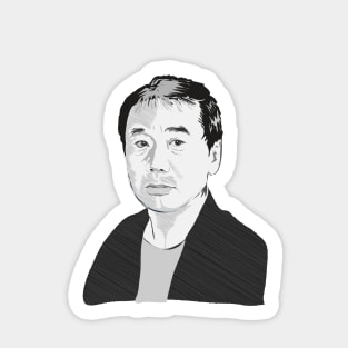 Haruki Murakami portrait Sticker